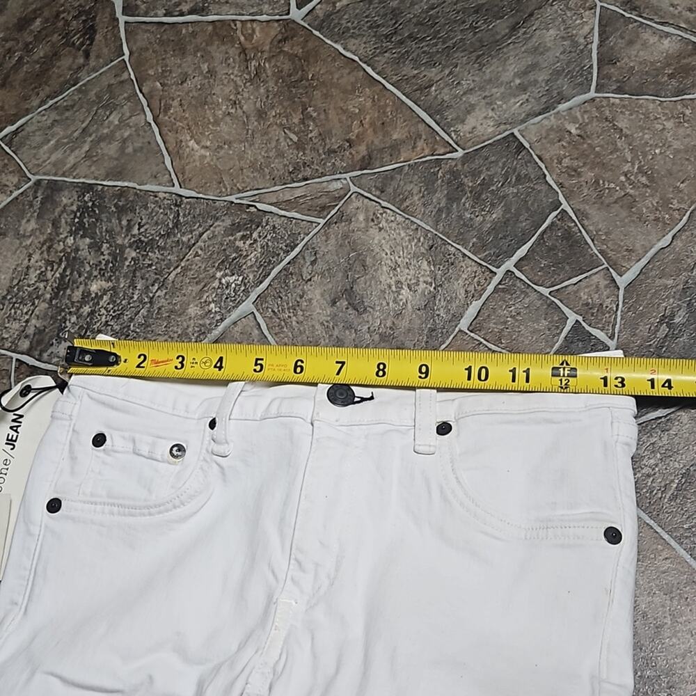 NWT Rag & Bone Skinny Capri Frayed Hem Jean Sz 26 in White - Picture 9 of 15